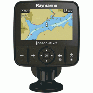 RAYMARINE DRAGONFLY 5M GPS W/ US LAKES RIVERS & COASTAL MAPS BY C-MAP