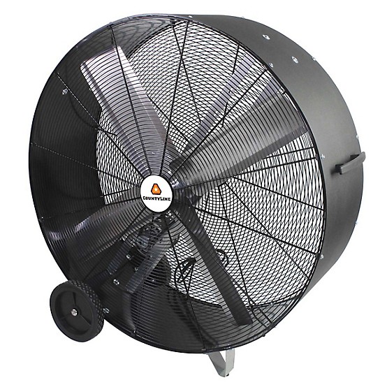 CountyLine 48 in. 2-Speed Indoor Belt-Drive Portable Barrel Fan with Poly Housing