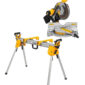 DEWALT 12 Inch 15 Amp Dual Bevel Compound Miter Saw & Saw Stand Bundle