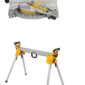 DEWALT 12 Inch 15-Amp Single Bevel Compound Miter Saw with Compact Miter Saw Stand Bundle