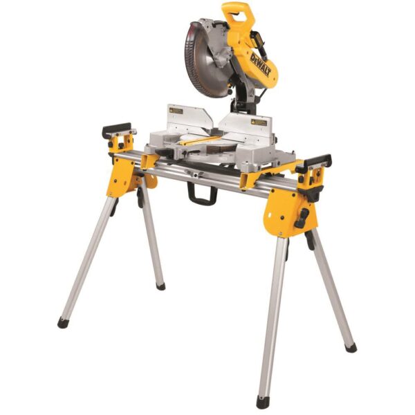 DEWALT 12 Inch Double Bevel Sliding Compound Miter Saw & Saw Stand Bundle