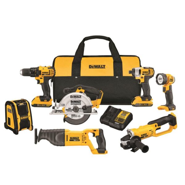 DEWALT 20 V MAX Compact 7 Tool Combo Kit DEWALT 20 V MAX Compact 7 Tool Combo Kit
