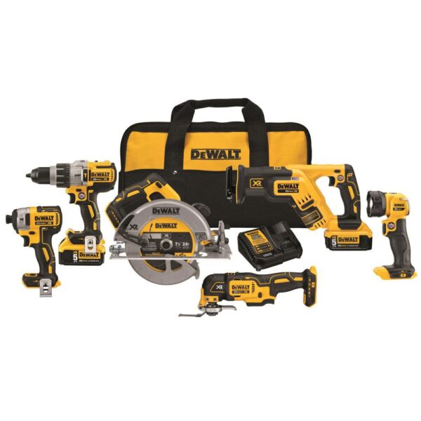 DEWALT 20 V MAX XR Li-ion 6-TOOL Combo Kit