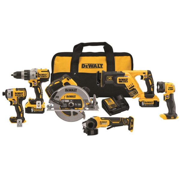 DEWALT 20 V MAX XR Li-ion 6 Tool Combo Kit DEWALT 20 V MAX XR Li-ion 6 Tool Combo Kit