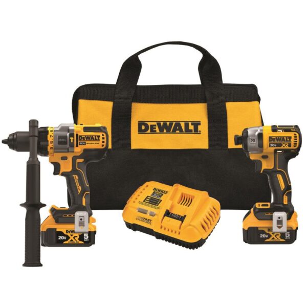 DEWALT 20V MAX 2 Tool Kit Including Hammer Drill/Driver with FLEXV Advantage DEWALT 20V MAX 2 Tool Kit Including Hammer Drill/Driver with FLEXV Advantage