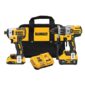 DEWALT 20V MAX POWER DETECT XR 1/2In Hammer Drill/Driver & Impact Driver Kit