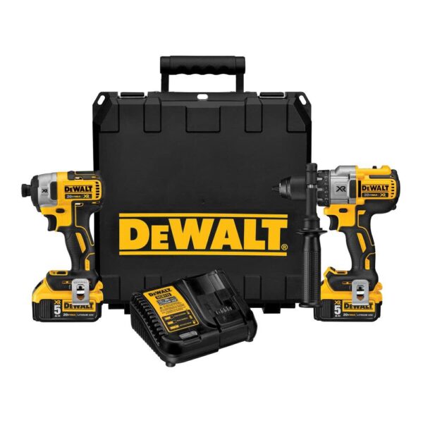 DEWALT DW 20V MAX XR Hammer Drill & Impact Driver Combo Kit DEWALT DW 20V MAX XR Hammer Drill & Impact Driver Combo Kit