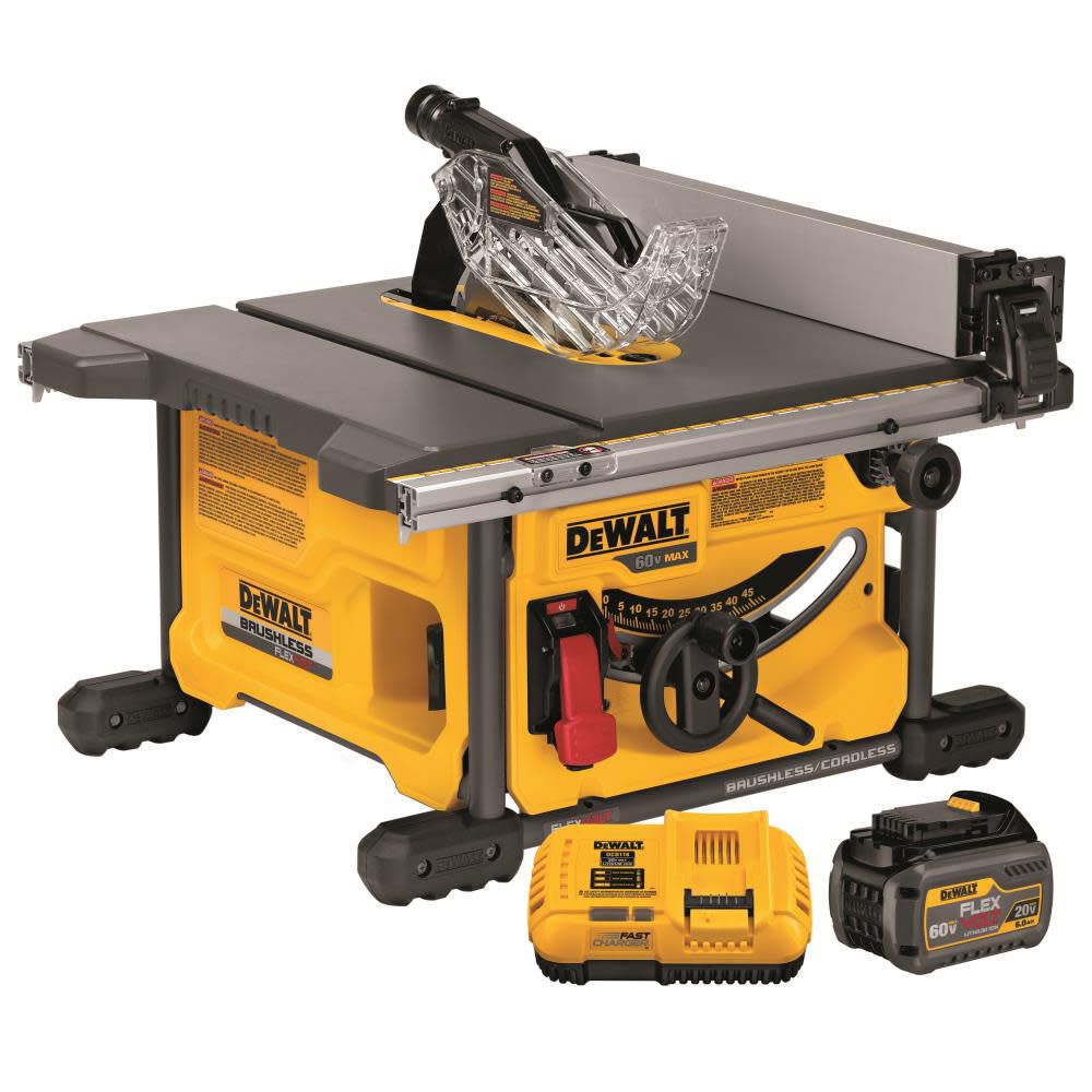 DEWALT FLEXVOLT 60V MAX 8-1/4In Table Saw Kit