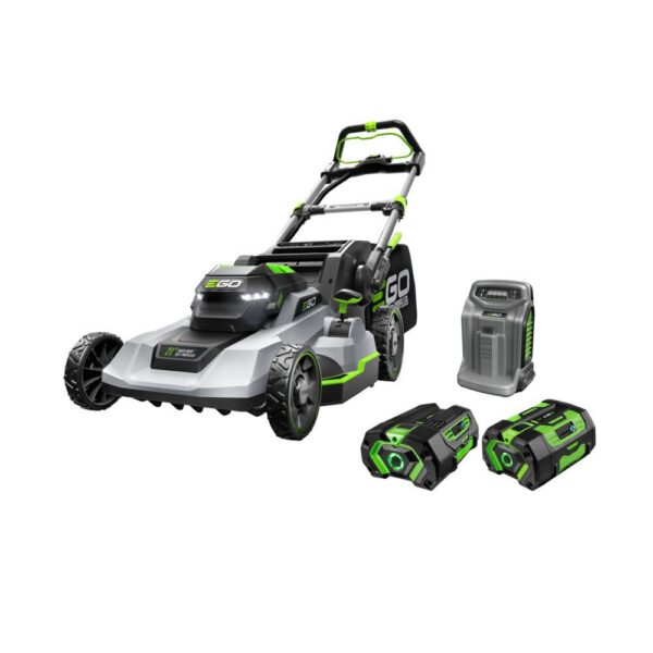 EGO 21 Inch Self-Propelled Mower Touch Drive with Charger, 4.0Ah & 6.0Ah Batteries