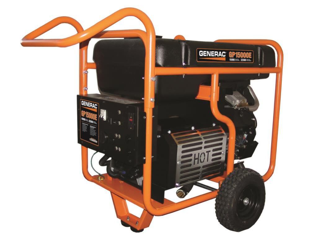 Generac GP 15000-Running-Watt Portable Generator with Engine