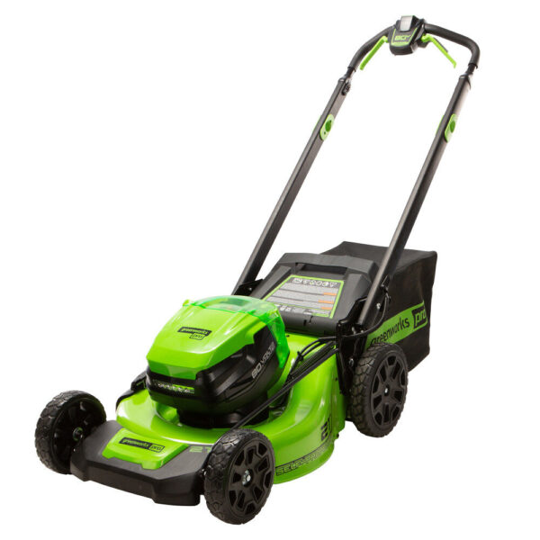 Greenworks 80V 21in Cordless Self Propelled Lawn Mower Kit with 5Ah Battery & Charger Greenworks 80V 21in Cordless Self Propelled Lawn Mower Kit with 5Ah Battery & Charger