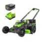 Greenworks 80V 25in Cordless Dual Blade Self Propelled Lawn Mower Kit with 4Ah Battery & Charger