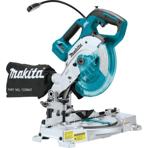 Makita 18V LXT 6 1/2in Compact Dual-Bevel Compound Miter Saw with Laser (Bare Tool) Makita 18V LXT 6 1/2in Compact Dual-Bevel Compound Miter Saw with Laser (Bare Tool)