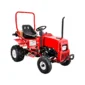 Massimo 125cc Single-Rider Mini Tractor Gas-Powered Go Kart, Red