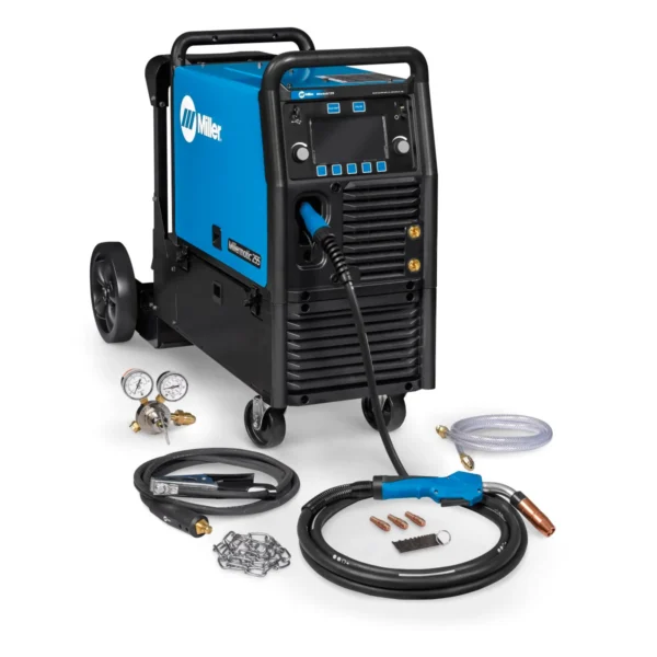 Miller Millermatic 255 MIG/Pulsed MIG Welder- 208/240V with Running Gear (951766)