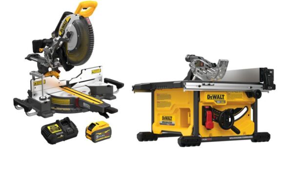 NEW DEWALT 12 Inch 60V Sliding Miter Saw Kit with Flexvolt 60V Max Table Saw, 8-1/4 Inch Bundle NEW DEWALT 12 Inch 60V Sliding Miter Saw Kit with Flexvolt 60V Max Table Saw, 8-1/4 Inch Bundle