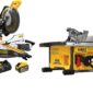 NEW DEWALT 12 Inch 60V Sliding Miter Saw Kit with Flexvolt 60V Max Table Saw, 8-1/4 Inch Bundle