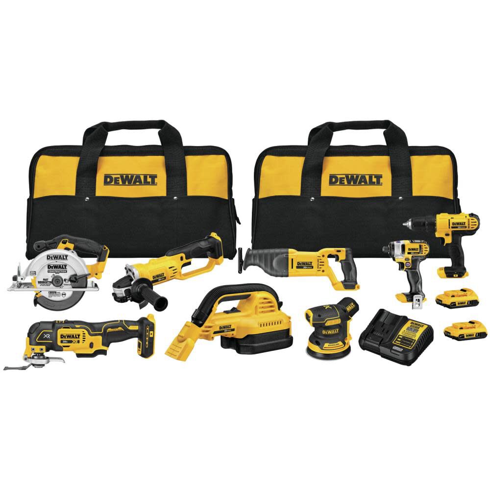 NEW DEWALT 20V 8 Tool Combo Kit