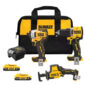 NEW DEWALT 20V MAX Lithium-Ion 3-Tool Cordless Combo Kit Bundle