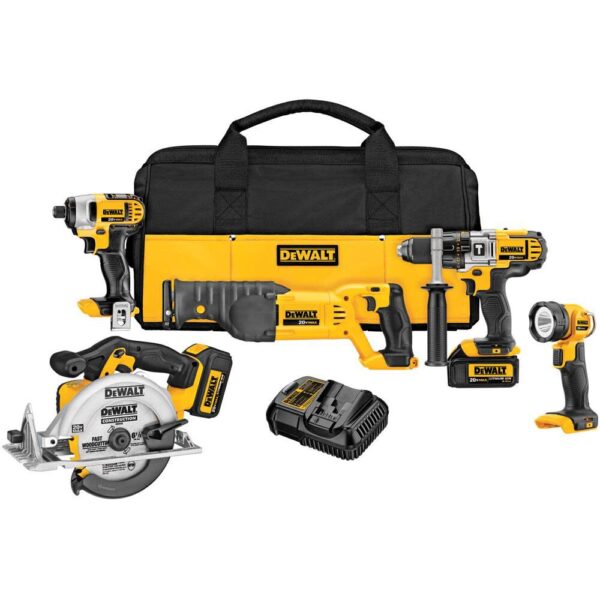 NEW DEWALT 20V MAX PREMIUM 5-TOOL COMBO KIT NEW DEWALT 20V MAX PREMIUM 5-TOOL COMBO KIT