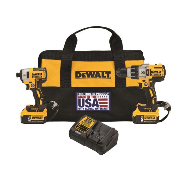 NEW DEWALT 20V MAX XR 2 Tool Combo Kit with LANYARD READY Attachment Points NEW DEWALT 20V MAX XR 2 Tool Combo Kit with LANYARD READY Attachment Points