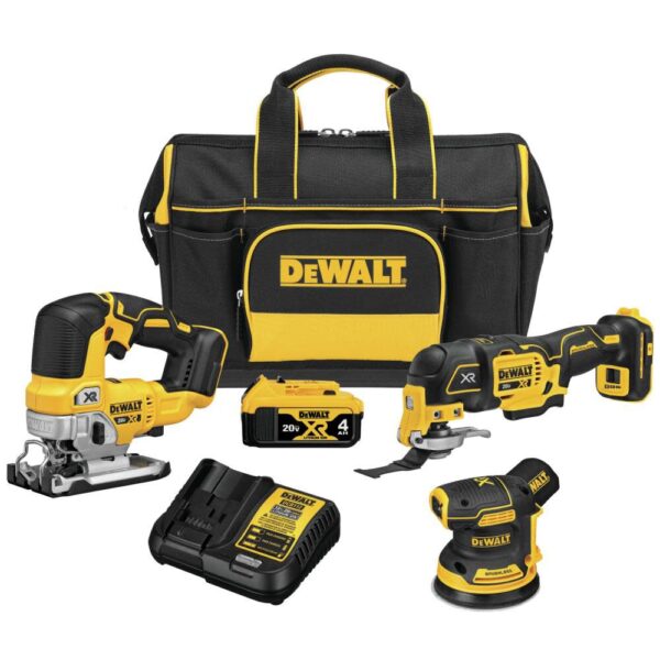 NEW DEWALT 20V MAX XR 3 Tool Woodworking Kit NEW DEWALT 20V MAX XR 3 Tool Woodworking Kit