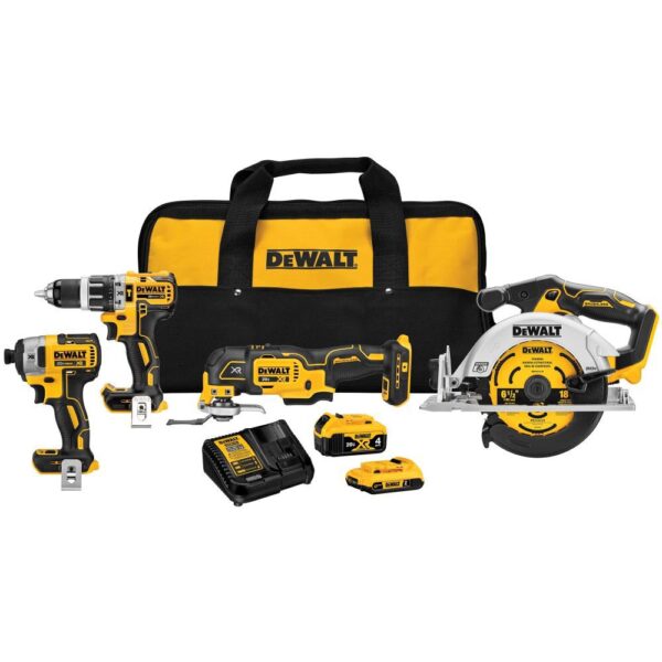 NEW DEWALT 20V MAX XR 4 Tool Combo Kit NEW DEWALT 20V MAX XR 4 Tool Combo Kit
