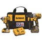 NEW DEWALT FLEX 20V MAX XR Premium Hammer Drill & Impact Driver Combo Kit