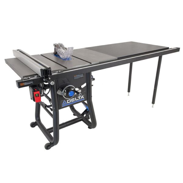 NEW Delta 10in Contractor Table Saw with 52in Rip Capacity & Extension Wings NEW Delta 10in Contractor Table Saw with 52in Rip Capacity & Extension Wings