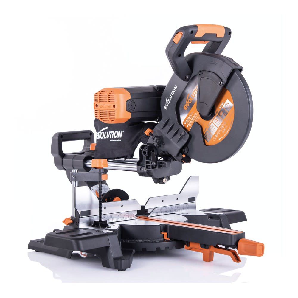 NEW Evolution Power Tools 15A 2600 Rpm Dual Bevel Sliding Miter Saw with 10 in Blade