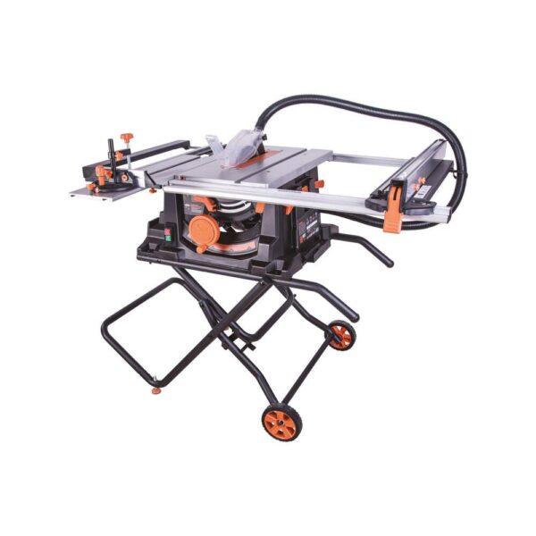 NEW Evolution Power Tools Jobsite Table Saw with Foldable Stand and 10 in Cutting Blade NEW Evolution Power Tools Jobsite Table Saw with Foldable Stand and 10 in Cutting Blade