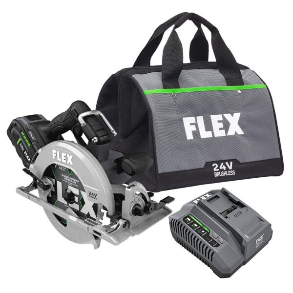 NEW FLEX 24V 7-1/4-In Circular Saw Kit NEW FLEX 24V 7-1/4-In Circular Saw Kit