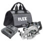 NEW FLEX 24V 7 1/4in Circular Saw Rear Handle Stacked Lithium Battery Kit