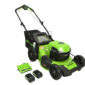 NEW Greenworks 48V 20in Push Lawn Mower Kit with 4Ah Battery 2pk & Charger