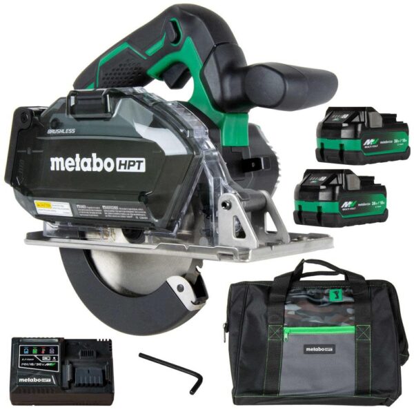 NEW Metabo HPT 18V MultiVolt 5-3/8 to 5-7/8 Inch Cordless Metal Cutting Circular Saw Kit