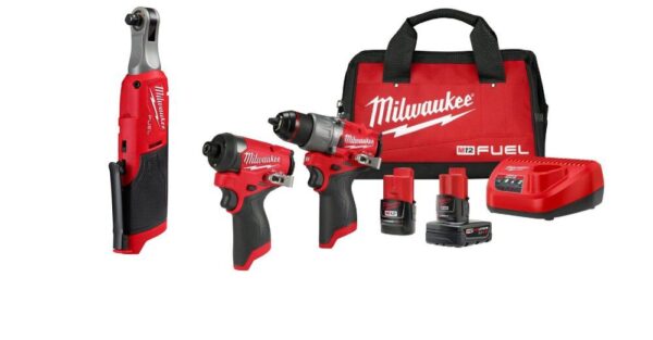 NEW Milwaukee M12 FUEL 3-Tool Combo Kit Bundle NEW Milwaukee M12 FUEL 3-Tool Combo Kit Bundle