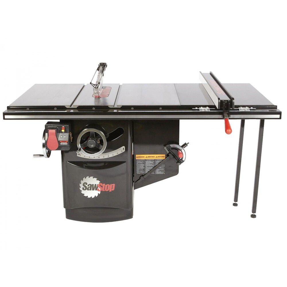 NEW Sawstop 10 Inch 3 HP Industrial Cabinet Saw with 36 Inch Fence 230V Single Phase
