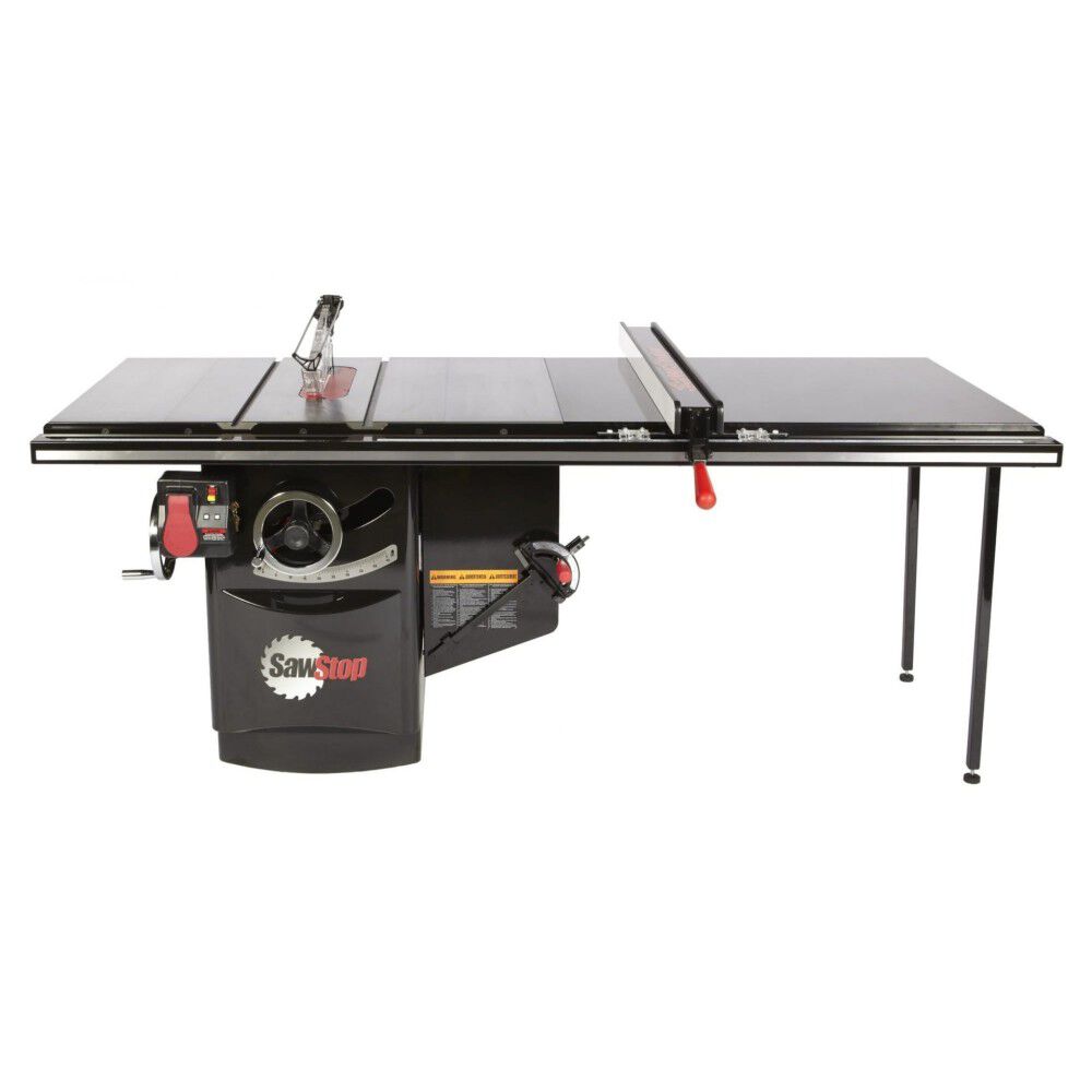 NEW Sawstop 10 Inch 5 HP 52 Inch Industrial Cabinet Saw 230V Single Phase