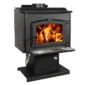 Pleasant Hearth Wood-Burning Stove with Stainless Steel Ash Lip and Blower, 1,800 sq. ft., 56,107 BTU