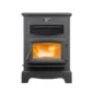 US Stove Pellet Stove, 2,200 sq. ft., 170 lb. Hopper