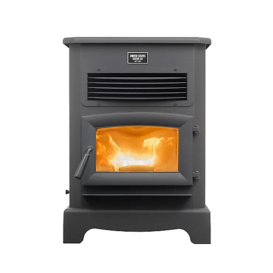 US Stove Pellet Stove, 2,200 sq. ft., 170 lb. Hopper