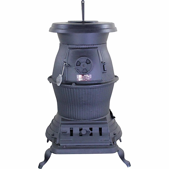US Stove Railroad Potbelly Coal Stove, 1,500 sq. ft., 20,000 BTU