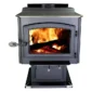 US Stove Wood-Burning EPA Certified Pedestal Stove with Blower, For 3,200 sq. ft. Rooms, Large