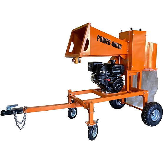 New PowerKing 14HP 5 in. Wood Branch Logger with KOHLER Command PRO Gas Engine CH440 & All Weather Cover
