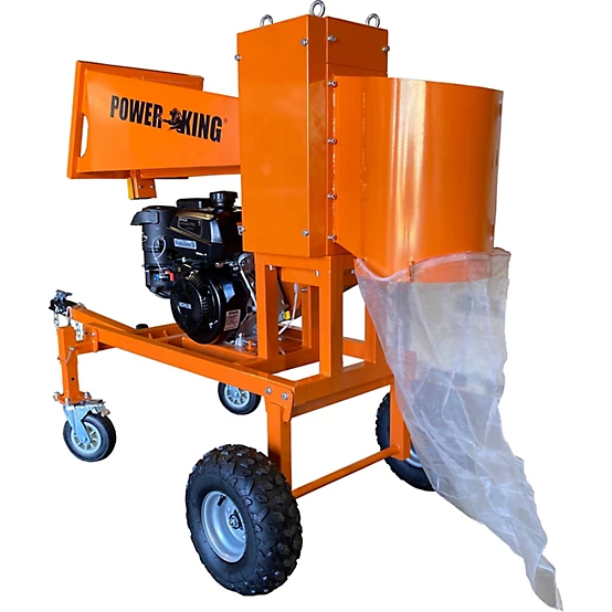 New PowerKing 14HP 5 in. Electric Start Wood Branch Logger with KOHLER Command PRO Gas Engine CH440 & All Weather Cover