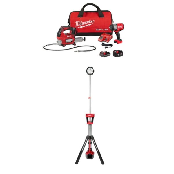 Milwaukee M18 FUEL 1/2 Inch HTIW Combo Kit, Dual Power Tower Light Bundle Milwaukee M18 FUEL 1/2 Inch HTIW Combo Kit, Dual Power Tower Light Bundle