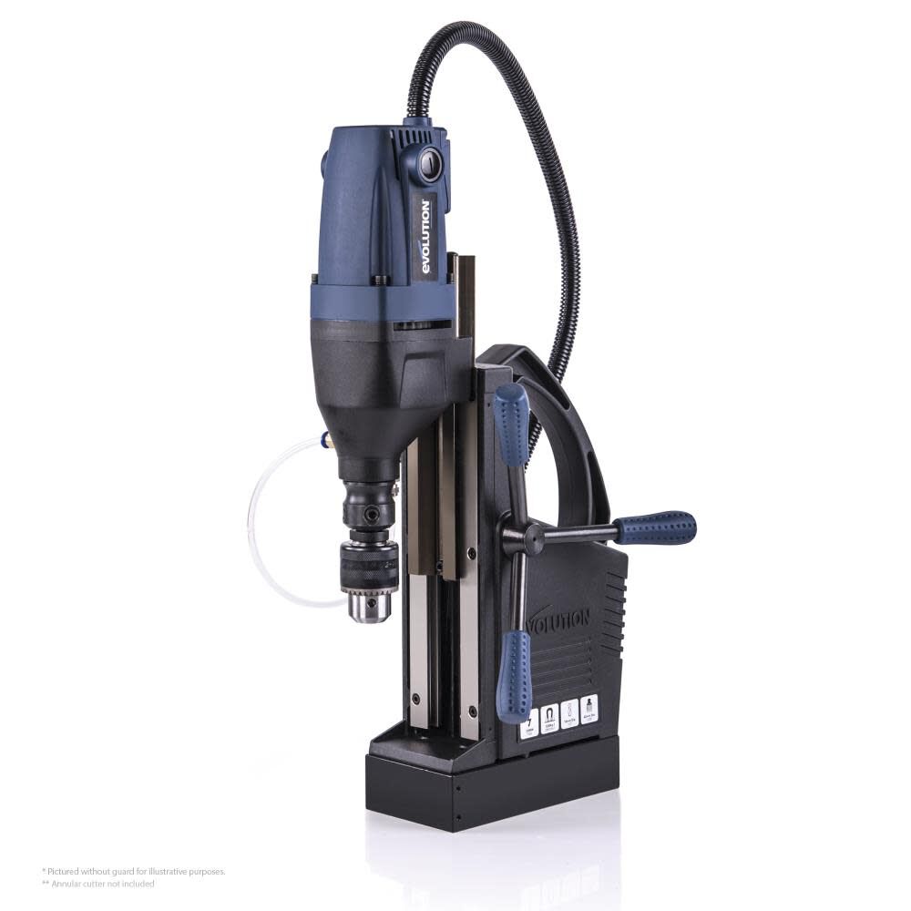 NEW Evolution Power Tools 1-1/8 in Industrial Magnetic Drill with Carry Case