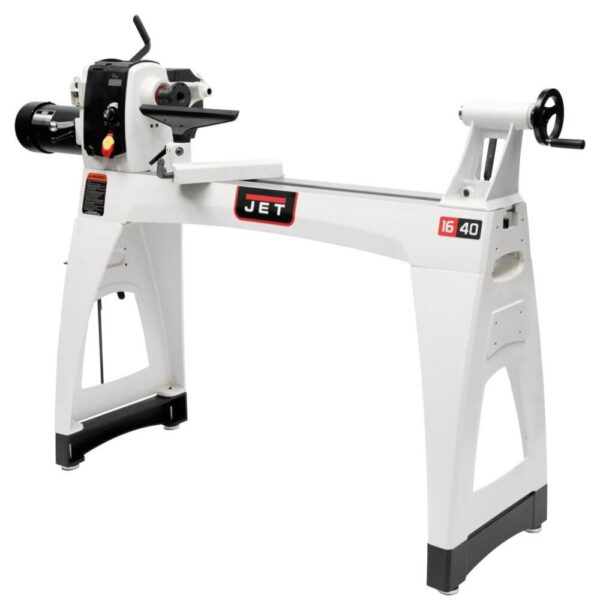 NEW JET 16in x 40in Electronic Variable Speed Wood Lathe 1.5HP 1PH 115V NEW JET 16in x 40in Electronic Variable Speed Wood Lathe 1.5HP 1PH 115V