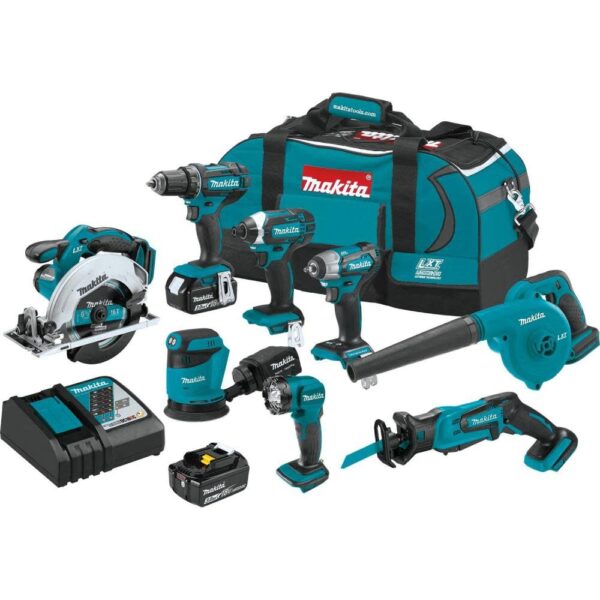 NEW Makita 18V LXT Lithium-Ion Cordless 8-Piece Combo Kit (3.0Ah) NEW Makita 18V LXT Lithium-Ion Cordless 8-Piece Combo Kit (3.0Ah)