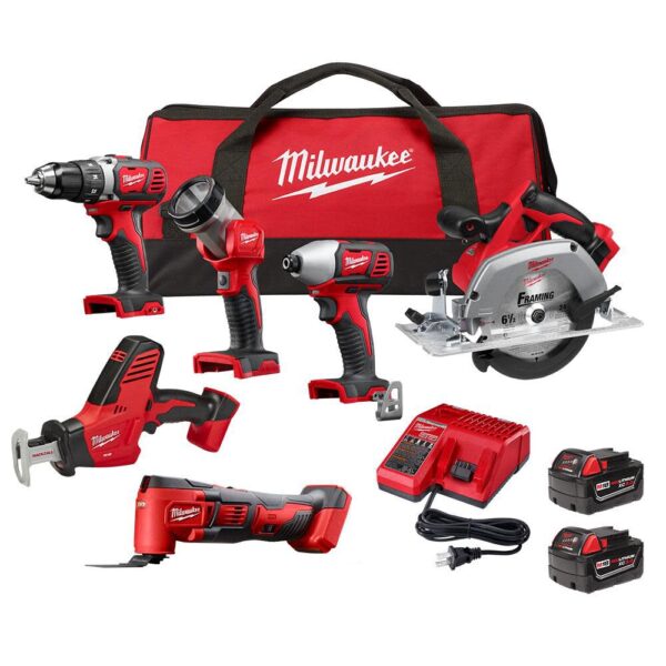 NEW Milwaukee M18 6-Tool Combo Kit NEW Milwaukee M18 6-Tool Combo Kit